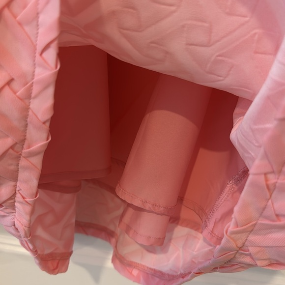 Pink Woven Spaghetti Strap Dress Medium - Picture 4 of 8